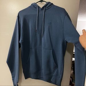 blue champion hoodie
